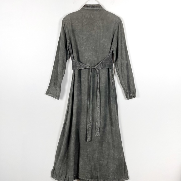 Vintage 90's Rayon Embroidered Boho Maxi Dress - Picture 2 of 10